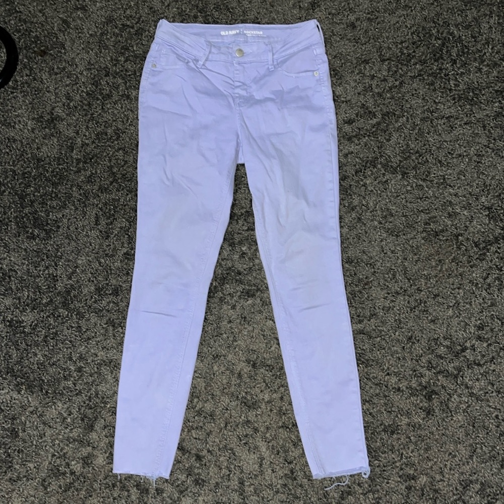 Purple rockstar jeans